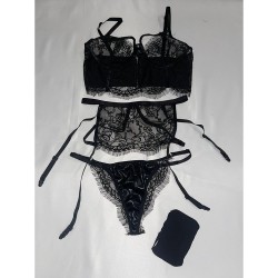 Lux Ladys Dantel Detaylı Jartiyer Takım 8251